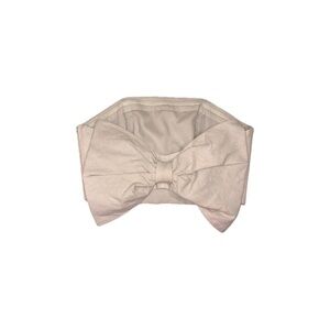 Hutch Anthropologie Strapless Back Bow Bustier Top Linen Warm Beige – Size 4